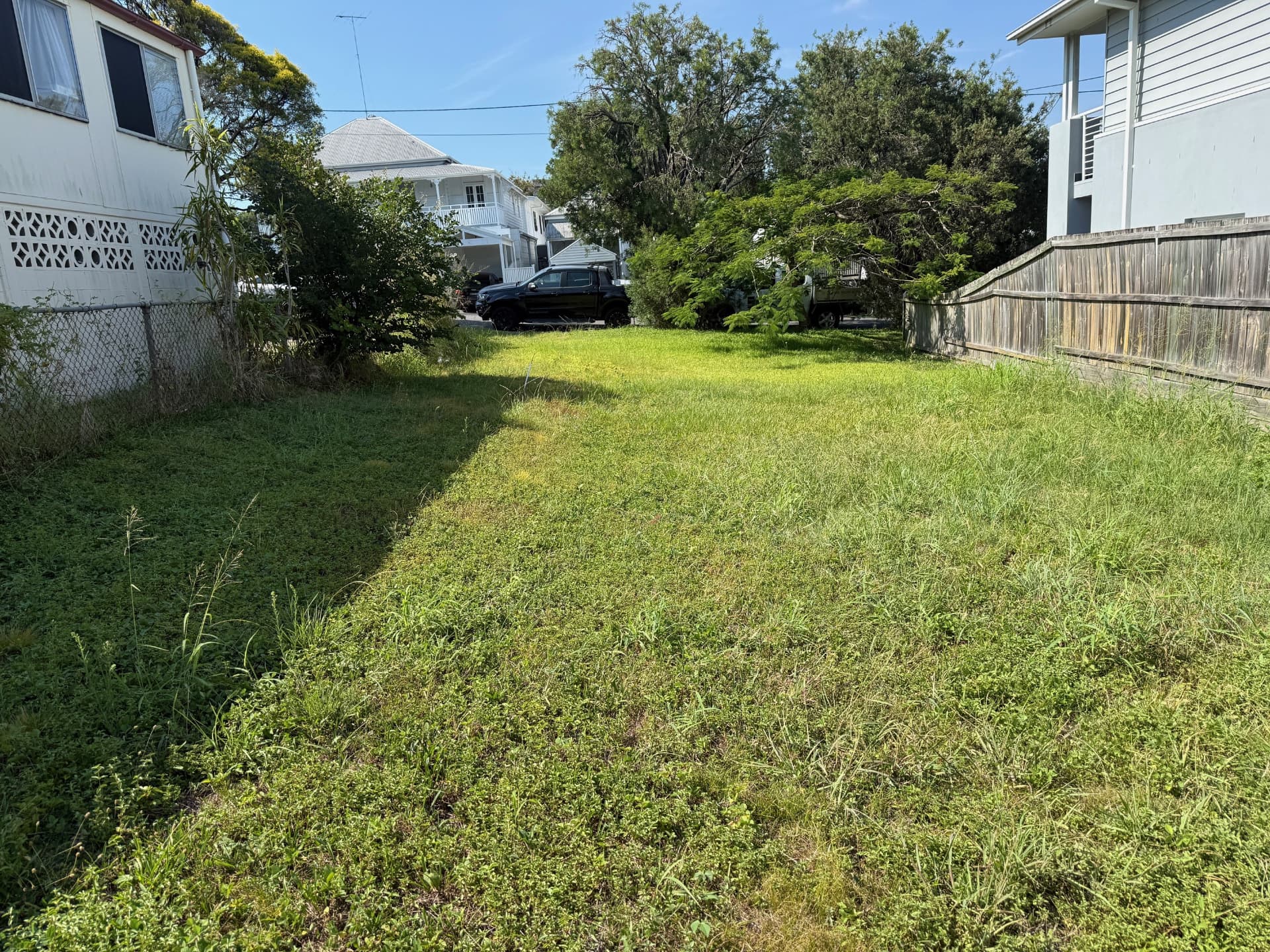 The cleared Annie St block in Brisbane before construction