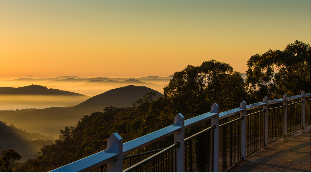 Sunrise over the Toowoomba Range and Darling Downs